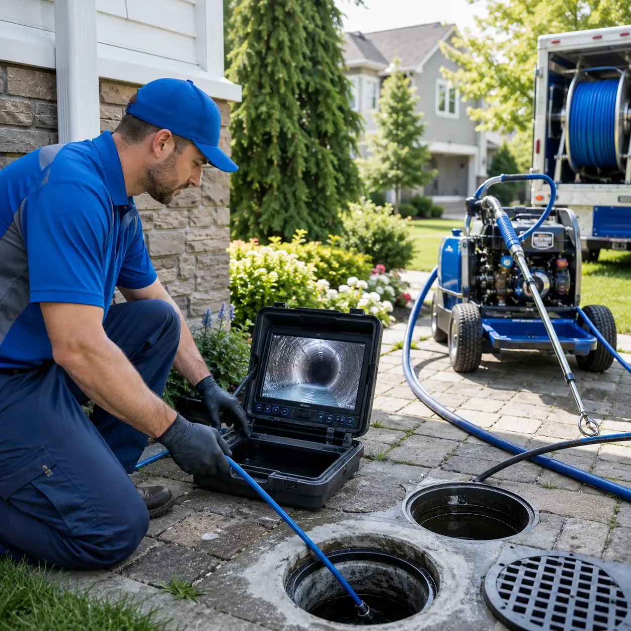 Outdoor drain cleaning professionals serving Feura Bush, NY